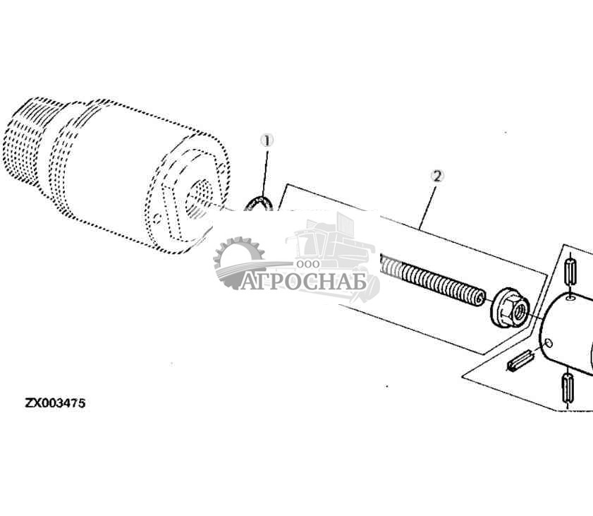 Ограничитель хода, гидростатический привод 